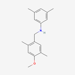 (3,5-dimethylphenyl)(4-methoxy-2,5-dimethylbenzyl)amine