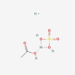 Acetic acid;hydron;nickel;sulfuric acid