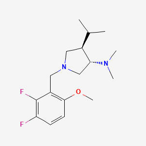 molecular formula C17H26F2N2O B5684713 (3S*,4R*)-1-(2,3-difluoro-6-methoxybenzyl)-4-isopropyl-N,N-dimethylpyrrolidin-3-amine 