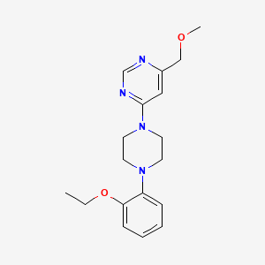 molecular formula C18H24N4O2 B5684721 4-[4-(2-ethoxyphenyl)piperazin-1-yl]-6-(methoxymethyl)pyrimidine 