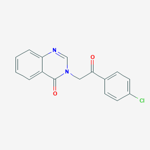 molecular formula C16H11ClN2O2 B5684730 3-[2-(4-chlorophenyl)-2-oxoethyl]-4(3H)-quinazolinone CAS No. 90059-70-4