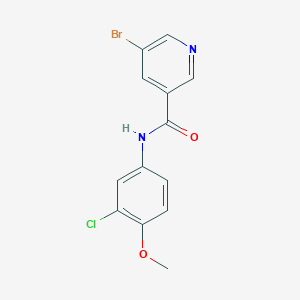 molecular formula C13H10BrClN2O2 B5684751 5-bromo-N-(3-chloro-4-methoxyphenyl)nicotinamide 