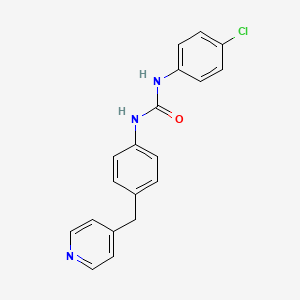 molecular formula C19H16ClN3O B5684804 N-(4-chlorophenyl)-N'-[4-(4-pyridinylmethyl)phenyl]urea 