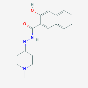 3-hydroxy-N'-(1-methyl-4-piperidinylidene)-2-naphthohydrazide