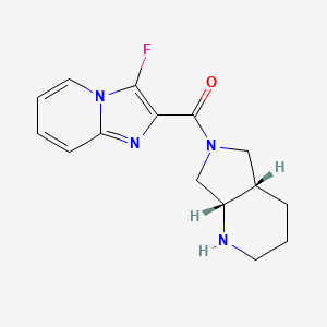 molecular formula C15H17FN4O B5684887 3-fluoro-2-[rel-(4aS,7aS)-octahydro-6H-pyrrolo[3,4-b]pyridin-6-ylcarbonyl]imidazo[1,2-a]pyridine hydrochloride 