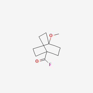 molecular formula C10H15FO2 B568490 4-Methoxybicyclo[2.2.2]octane-1-carbonyl fluoride CAS No. 116935-81-0