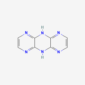 molecular formula C8H6N6 B568492 5,10-Dihydrodipyrazino[2,3-b:2',3'-e]pyrazine CAS No. 117987-19-6