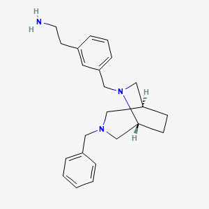 molecular formula C23H31N3 B5684932 [2-(3-{[rel-(1S,5R)-3-benzyl-3,6-diazabicyclo[3.2.2]non-6-yl]methyl}phenyl)ethyl]amine dihydrochloride 