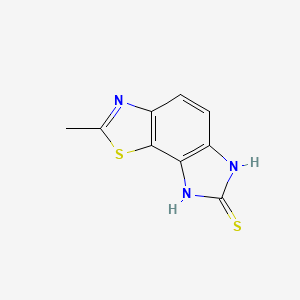 2-Methyl-6,8-dihydroimidazo[4,5-g][1,3]benzothiazole-7-thione