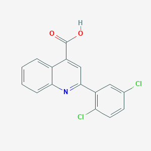 molecular formula C16H9Cl2NO2 B5684972 2-(2,5-dichlorophenyl)-4-quinolinecarboxylic acid 