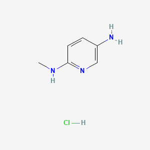 molecular formula C6H10ClN3 B568498 N2-Methylpyridine-2,5-diamine hydrochloride CAS No. 117879-51-3