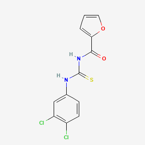 molecular formula C12H8Cl2N2O2S B5685022 N-{[(3,4-dichlorophenyl)amino]carbonothioyl}-2-furamide 