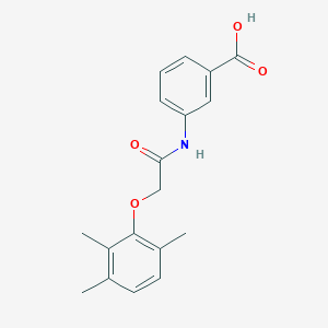 molecular formula C18H19NO4 B5685037 3-{[(2,3,6-trimethylphenoxy)acetyl]amino}benzoic acid 