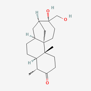 Dodecahydro-9-hydroxy-9-(hydroxymethyl)-4,11b-dimethyl-8,11a-methano-11aH-cyclohepta(a)naphthalen-3(2H)-one