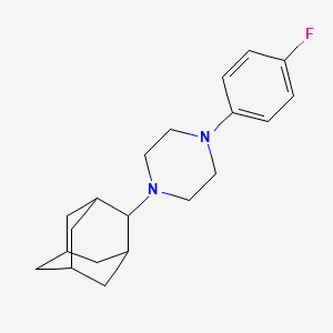 molecular formula C20H27FN2 B5685100 1-(2-adamantyl)-4-(4-fluorophenyl)piperazine 