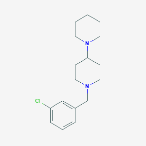 molecular formula C17H25ClN2 B5685108 1'-(3-chlorobenzyl)-1,4'-bipiperidine 