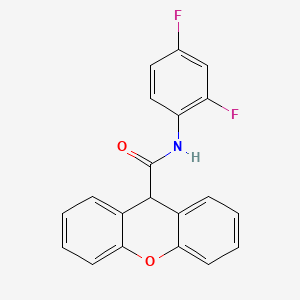 molecular formula C20H13F2NO2 B5685149 N-(2,4-difluorophenyl)-9H-xanthene-9-carboxamide 