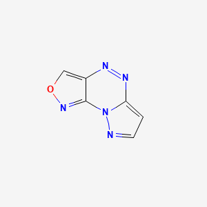 molecular formula C6H3N5O B568518 [1,2]Oxazolo[3,4-e]pyrazolo[5,1-c][1,2,4]triazine CAS No. 117608-09-0
