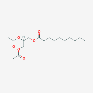 molecular formula C17H30O6 B056852 1,2-Diacetyl-3-decanoylglycerol CAS No. 120294-03-3