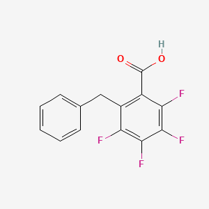 molecular formula C14H8F4O2 B5685246 2-benzyl-3,4,5,6-tetrafluorobenzoic acid 