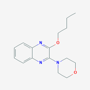 molecular formula C16H21N3O2 B5685252 2-butoxy-3-(4-morpholinyl)quinoxaline 
