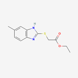 ethyl [(5-methyl-1H-benzimidazol-2-yl)sulfanyl]acetate