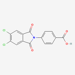 molecular formula C15H7Cl2NO4 B5685262 4-(5,6-dichloro-1,3-dioxo-1,3-dihydro-2H-isoindol-2-yl)benzoic acid 