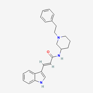 molecular formula C24H27N3O B5685273 (2E)-3-(1H-indol-3-yl)-N-[1-(2-phenylethyl)-3-piperidinyl]acrylamide 