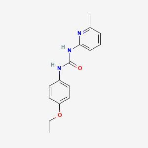 molecular formula C15H17N3O2 B5685299 N-(4-ethoxyphenyl)-N'-(6-methyl-2-pyridinyl)urea 