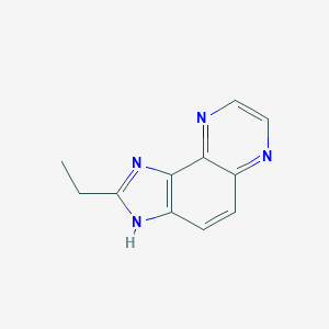 molecular formula C11H10N4 B056853 2-Ethyl-1H-imidazo[4,5-f]quinoxaline CAS No. 122228-79-9