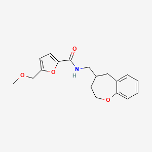 molecular formula C18H21NO4 B5685305 5-(methoxymethyl)-N-(2,3,4,5-tetrahydro-1-benzoxepin-4-ylmethyl)-2-furamide 