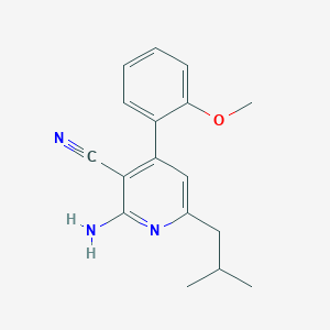 molecular formula C17H19N3O B5685316 2-amino-6-isobutyl-4-(2-methoxyphenyl)nicotinonitrile 