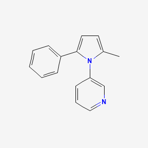 molecular formula C16H14N2 B5685336 3-(2-methyl-5-phenyl-1H-pyrrol-1-yl)pyridine 