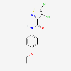 molecular formula C12H10Cl2N2O2S B5685348 4,5-dichloro-N-(4-ethoxyphenyl)-3-isothiazolecarboxamide 