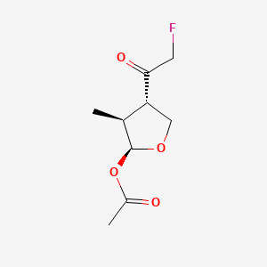 (2S,3S,4S)-4-(Fluoroacetyl)-3-methyloxolan-2-yl acetate