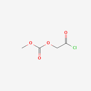 molecular formula C4H5ClO4 B568553 Methoxycarbonyloxy-acetyl chloride CAS No. 120578-12-3