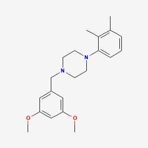 molecular formula C21H28N2O2 B5685572 1-(3,5-dimethoxybenzyl)-4-(2,3-dimethylphenyl)piperazine 