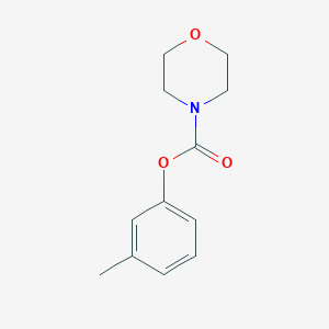 molecular formula C12H15NO3 B5685573 3-methylphenyl 4-morpholinecarboxylate 