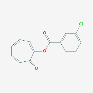 molecular formula C14H9ClO3 B5685608 7-oxo-1,3,5-cycloheptatrien-1-yl 3-chlorobenzoate 