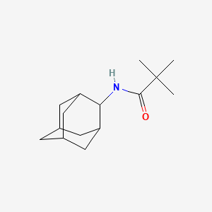 molecular formula C15H25NO B5685657 N-2-adamantyl-2,2-dimethylpropanamide 