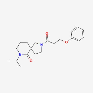 molecular formula C20H28N2O3 B5685677 7-isopropyl-2-(3-phenoxypropanoyl)-2,7-diazaspiro[4.5]decan-6-one 