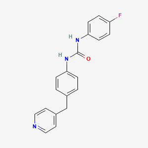 molecular formula C19H16FN3O B5685680 N-(4-fluorophenyl)-N'-[4-(4-pyridinylmethyl)phenyl]urea 