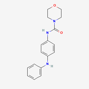 molecular formula C17H19N3O2 B5685685 N-(4-anilinophenyl)-4-morpholinecarboxamide 