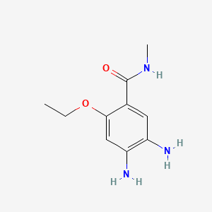 molecular formula C10H15N3O2 B568569 4,5-Diamino-2-ethoxy-N-methylbenzamide CAS No. 116448-89-6