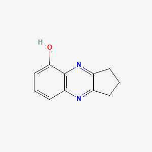 molecular formula C11H10N2O B568575 2,3-dihydro-1H-cyclopenta[b]quinoxalin-5-ol CAS No. 116055-54-0