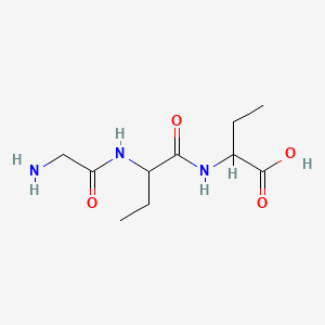 molecular formula C10H19N3O4 B568576 2-{[2-(Glycylamino)butanoyl]amino}butanoic acid CAS No. 114148-85-5