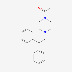 molecular formula C20H24N2O B5685771 1-acetyl-4-(2,2-diphenylethyl)piperazine 