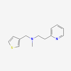 molecular formula C13H16N2S B5685787 N-methyl-2-(2-pyridinyl)-N-(3-thienylmethyl)ethanamine 