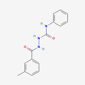 molecular formula C15H15N3O2 B5685806 2-(3-methylbenzoyl)-N-phenylhydrazinecarboxamide 