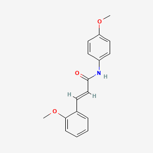 molecular formula C17H17NO3 B5685833 3-(2-methoxyphenyl)-N-(4-methoxyphenyl)acrylamide 